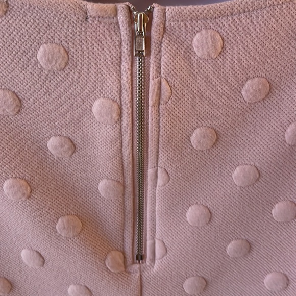 W5 size M pink dusty rose color dotted short sleeve knit top - Picture 8 of 12